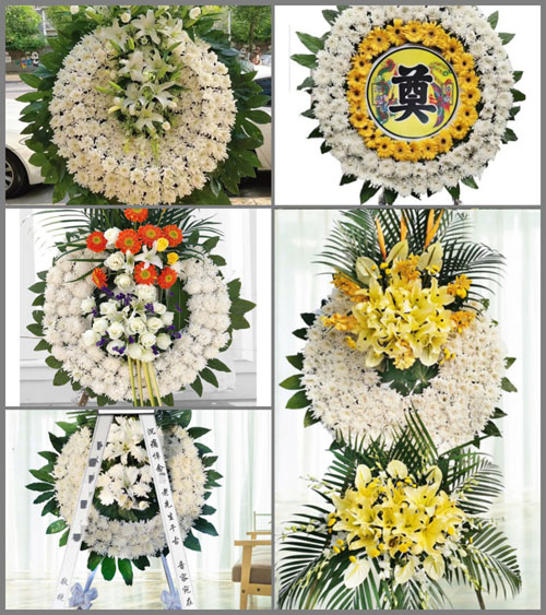四川成都邛崃市临邛镇棠子沟村花圈速递